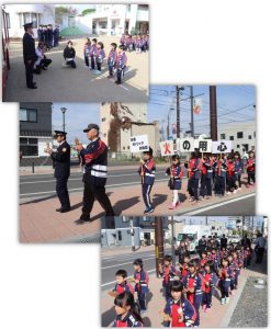 石巻カトリック幼稚園防火パレード
